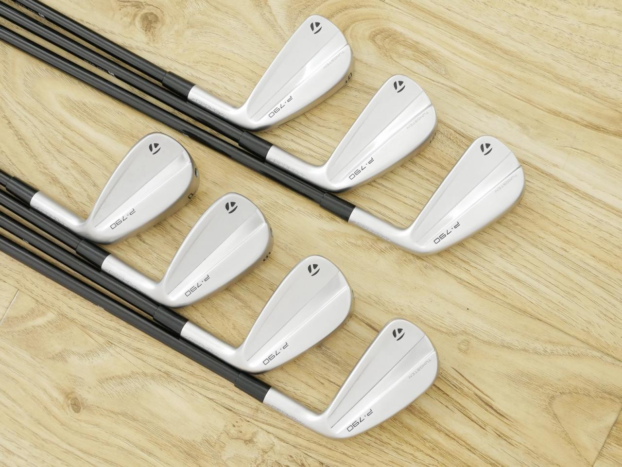 Iron set : Taylormade : ชุดเหล็ก Taylormade P790 (ตัวท้อปสุด ล่าสุด ปี 2023 Japan Spec.) มีเหล็ก 4-Pw (7 ชิ้น) ก้านกราไฟต์ Mitsubishi MMT 65 Flex R