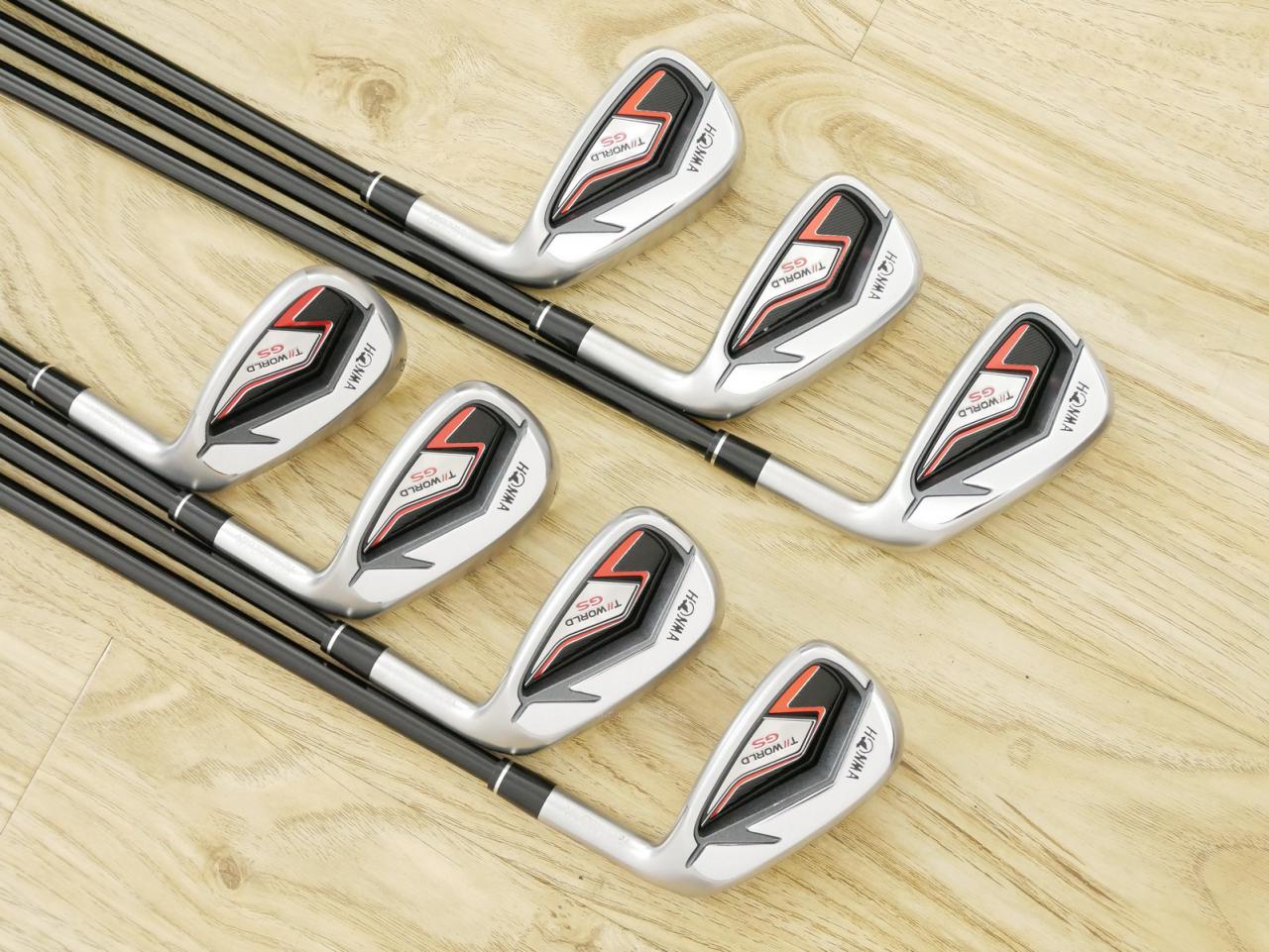 Iron set : Honma : ชุดเหล็ก Honma Tour World GS (ออกปี 2021 ใบใหญ่ ตีง่าย ไกล) มีเหล็ก 6-11,Sw (7 ชิ้น) ก้านกราไฟต์ Honma Speedtuned 48 Flex R