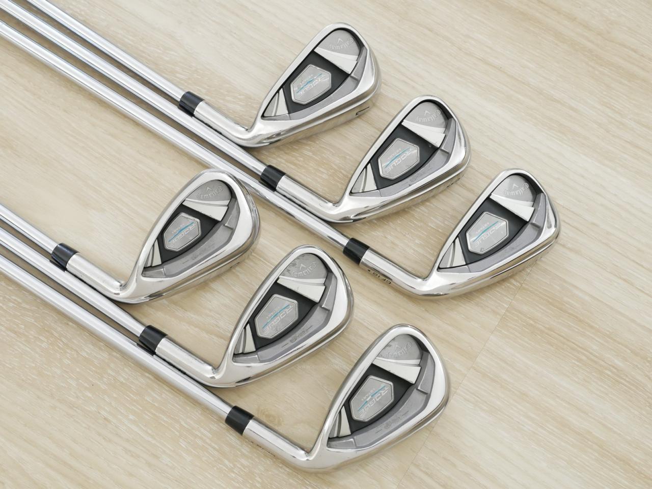 Iron set : Callaway : ชุดเหล็ก Callaway Rogue Star CF18 (ออกปี 2018 ตีง่าย ไกลมากๆ) มีเหล็ก 5-Pw (6 ชิ้น) ก้านเหล็ก NS Pro ZELOS 7 Flex S