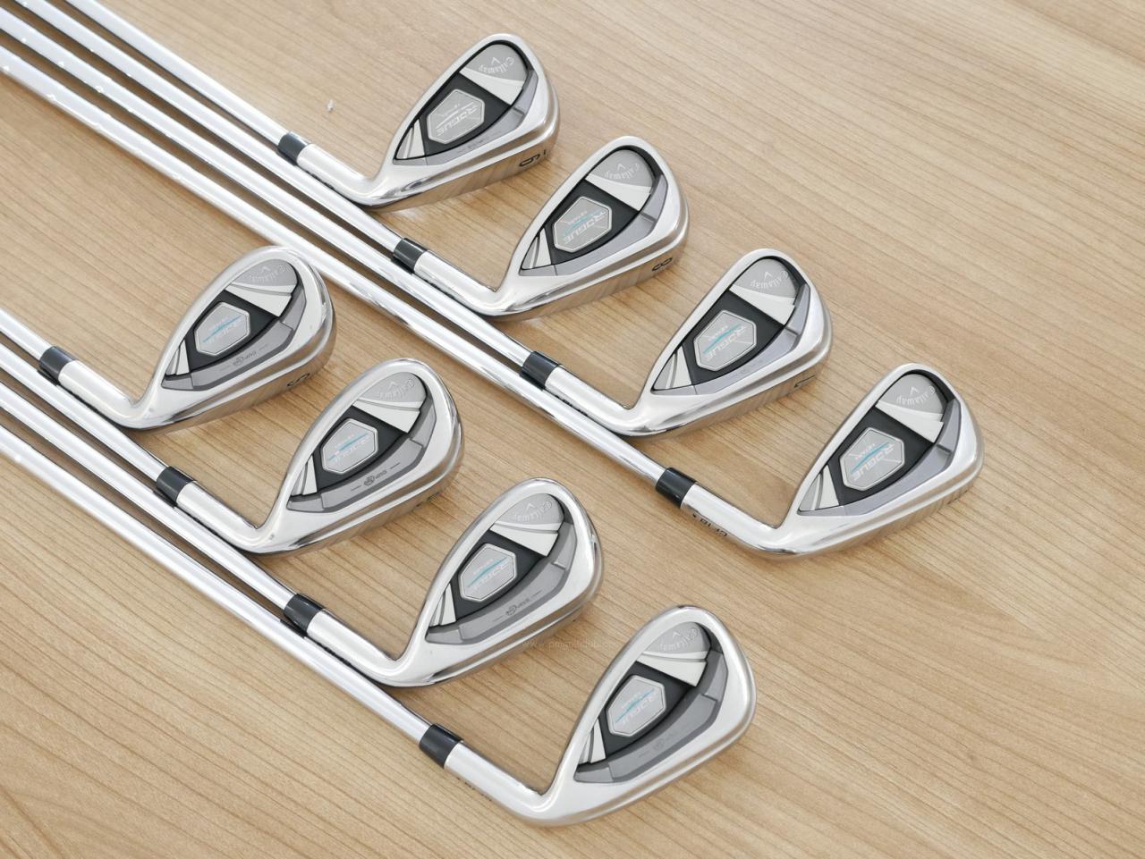 Iron set : Callaway : ชุดเหล็ก Callaway Rogue Star CF18 (ออกปี 2018 ตีง่าย ไกลมากๆ) มีเหล็ก 6-Pw,Aw,Gw,Sw (8 ชิ้น) ก้านเหล็ก NS Pro ZELOS 7 Flex S