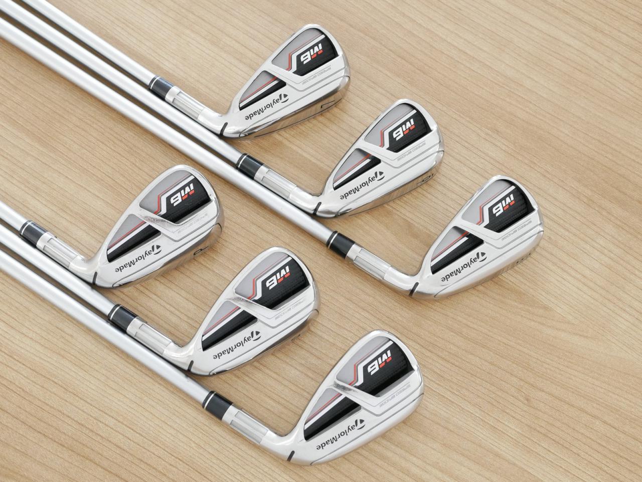 Iron set : Taylormade : ชุดเหล็ก Taylormade M6 (ออกปี 2019 Japan Spec) มีเหล็ก 5-Pw (6 ชิ้น) ก้านกราไฟต์ Mitsubishi FUBUKI TM6 Flex R