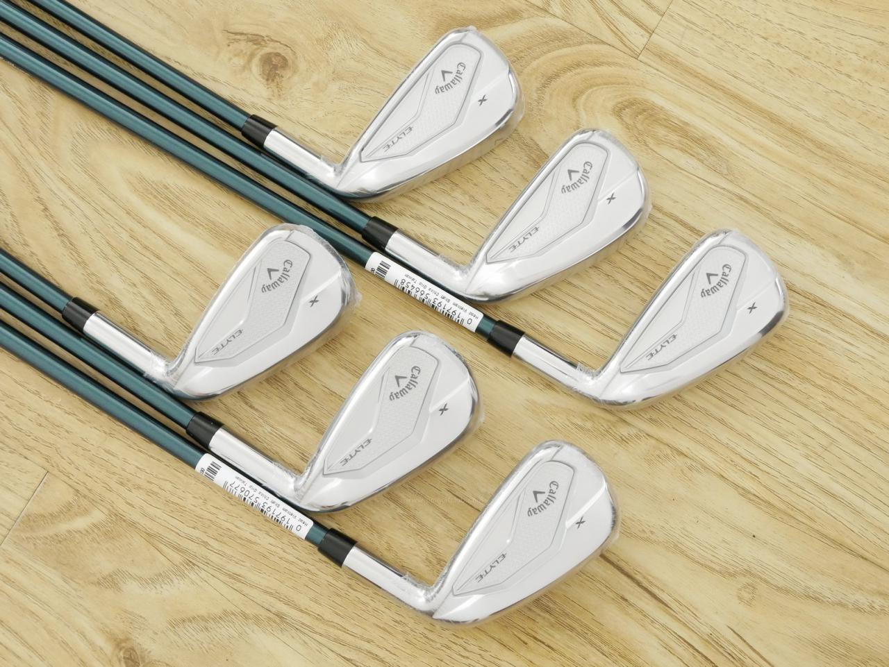 Iron set : Callaway : **ของใหม่ ยังไม่แกะพลาสติก** ชุดเหล็ก Callaway ELYTE X (รุ่นล่าสุด ออกปี 2025 ตีง่ายมาก ไกล Japan Spec.) มีเหล็ก 5-Pw (6 ชิ้น) ก้านกราไฟต์ Fujikura VENTUS 5 Flex R