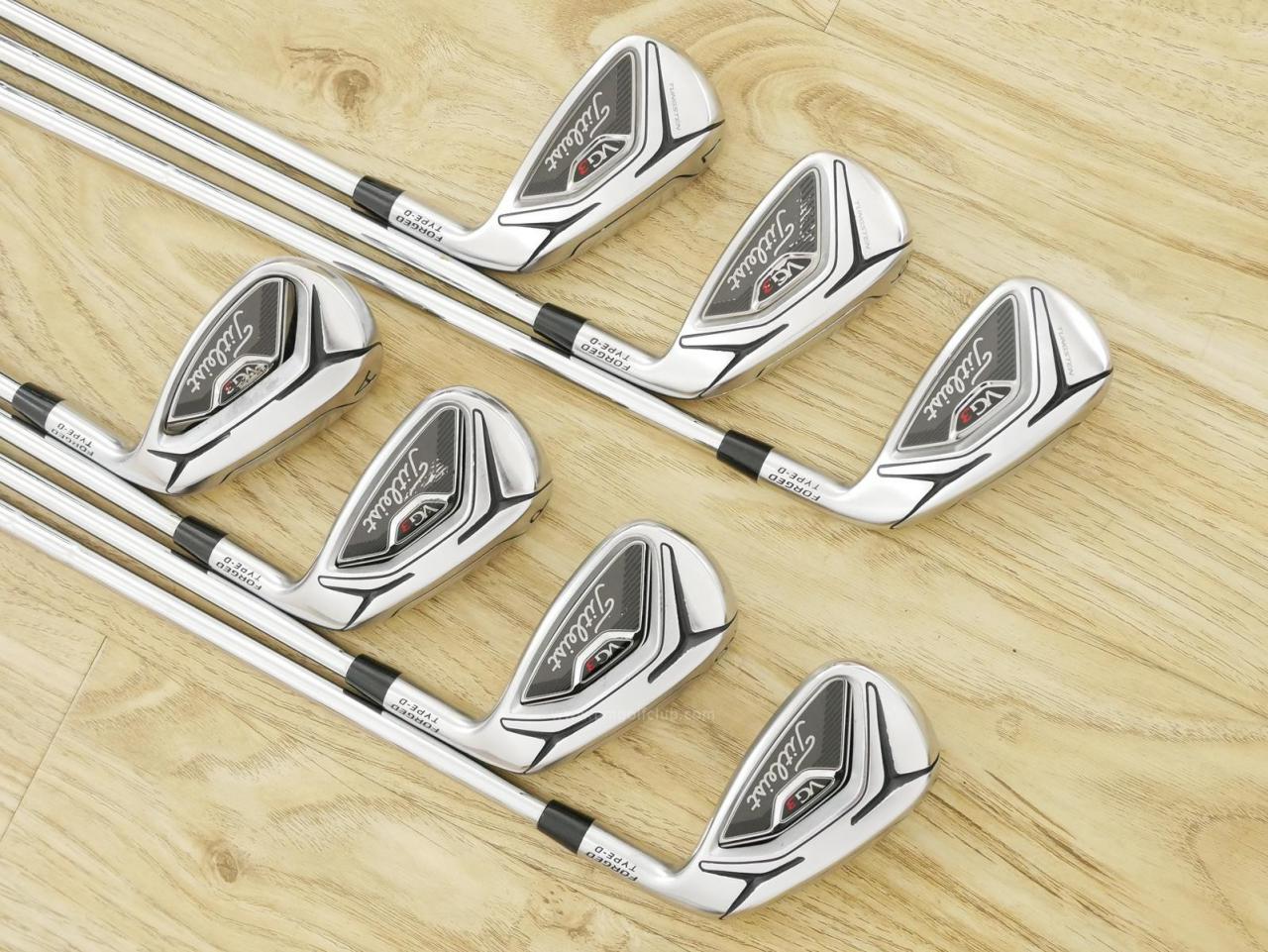 Iron set : Titleist : ชุดเหล็ก Titleist VG3 Type D Forged (รุ่นปี 2019 Japan Spec. ตีง่ายและไกลที่สุดของ Titleist) มีเหล็ก 5-Pw,Aw (7 ชิ้น) ก้านเหล็ก NS Pro Modus 105 Flex S