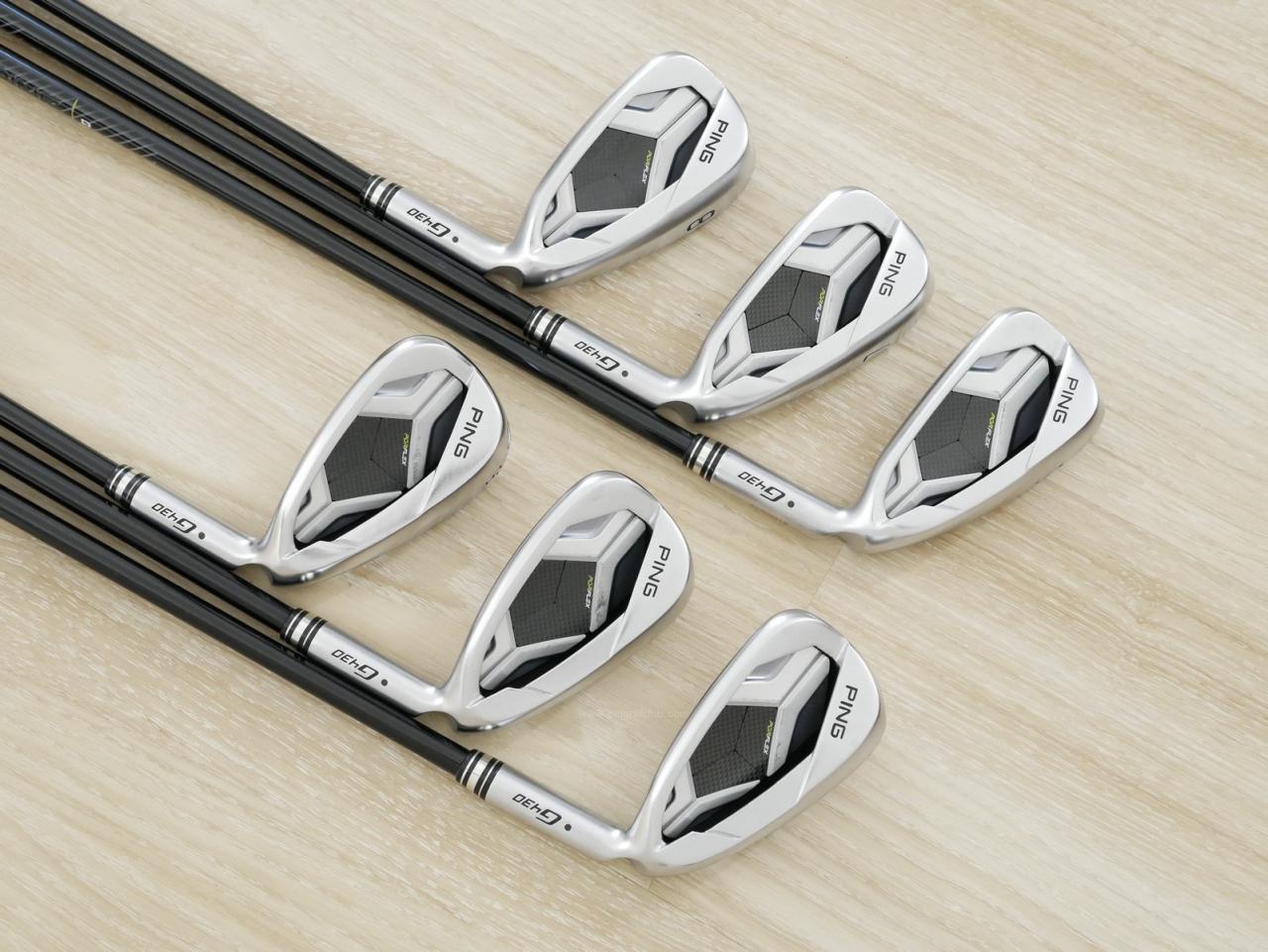 Iron set : Ping : ชุดเหล็ก Ping G430 (ออกปี 2023 Japan Spec. ใบใหญ่ ง่าย ไกล) มีเหล็ก 6-W,45 (6 ชิ้น) ก้านกราไฟต์ Ping ALTA J CB Flex R