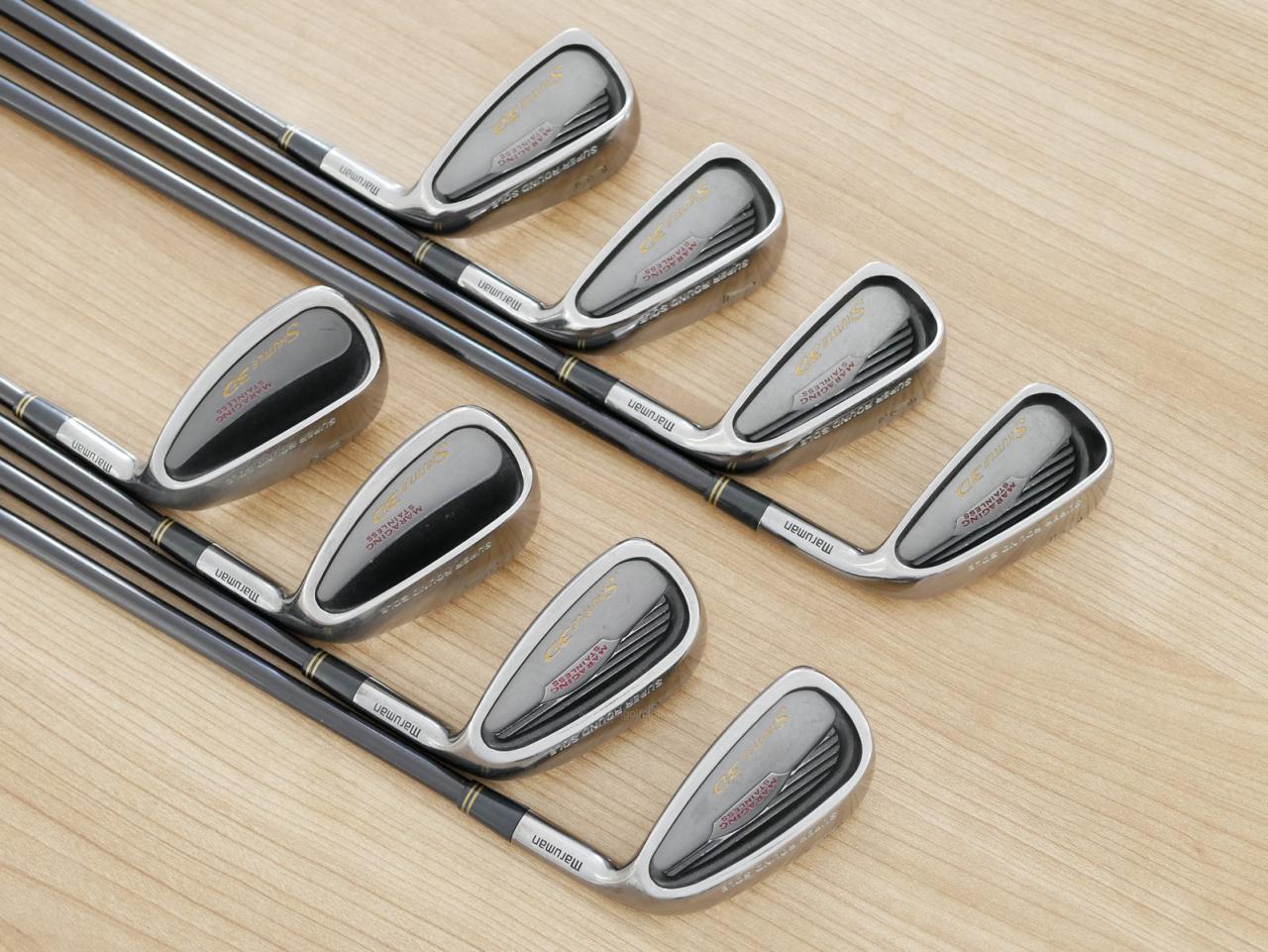 Iron set : Maruman : ชุดเหล็ก Maruman Shuttle 3D (Maraging Face) มีเหล็ก 5-Pw,Aw,Sw (8 ชิ้น) ก้านกราไฟต์ FLex R