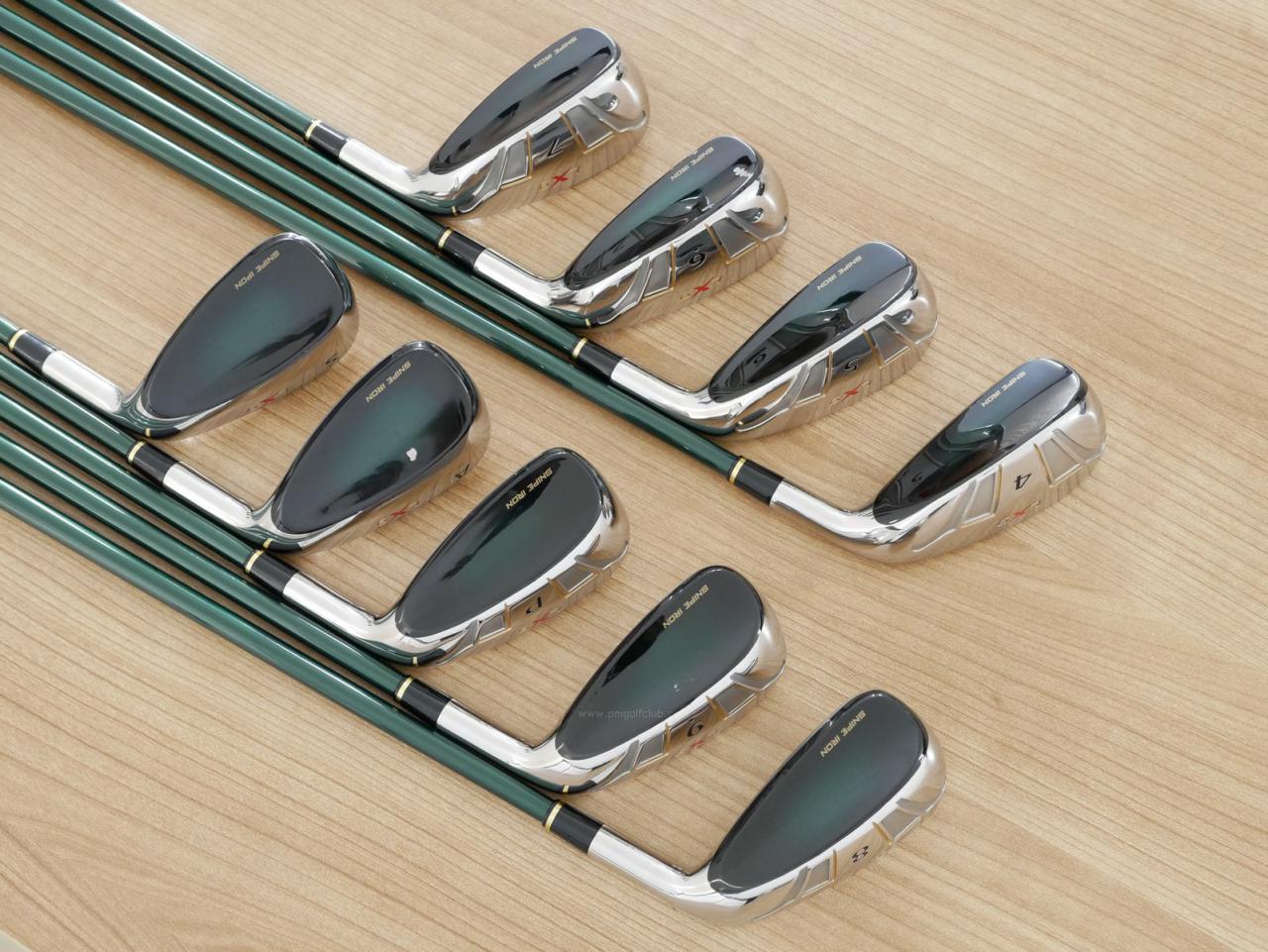 Iron set : Katana : ชุดเหล็กกระเทย Katana Snipe Iron LX-9 มีเหล็ก 4-Pw,Aw,Sw (9 ชิ้น) ก้านกราไฟต์ Flex R