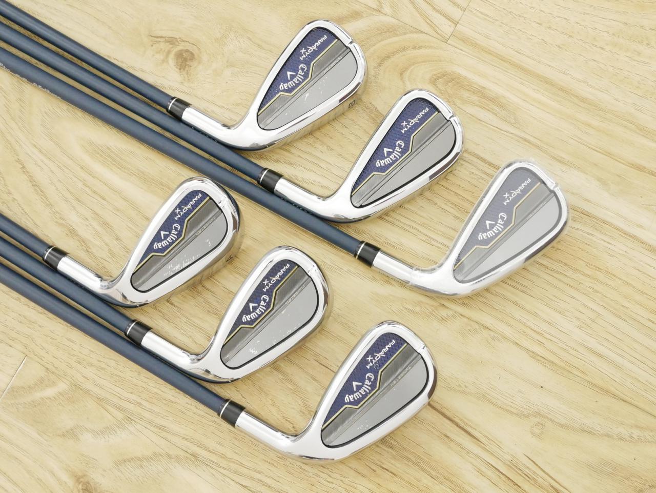 Iron set : Callaway : ชุดเหล็ก Callaway Paradym X (รุ่นปี 2023 Japan Spec.) มีเหล็ก 6-Pw,Aw (6 ชิ้น) ก้านกราไฟต์ Fujikura VENTUS TR 5 Flex R