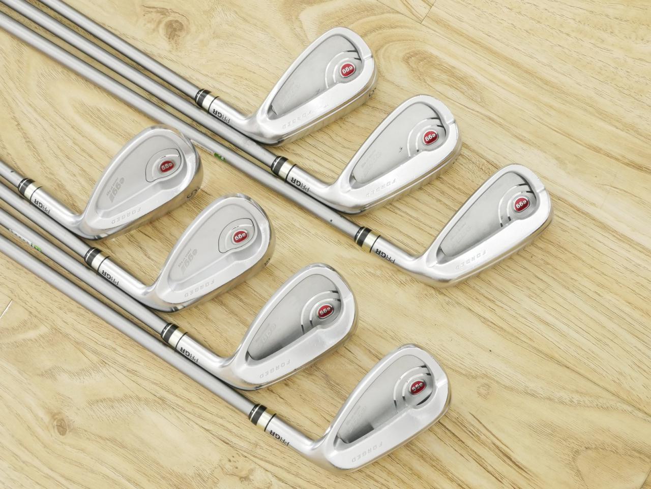 Iron set : PRGR : ชุดเหล็ก PRGR Egg PF Forged (รุ่นปี 2019 ตีง่ายและไกลมากๆ โกงสุดๆ) มีเหล็ก 7-Pw,Aw,As,Sw (7 ชิ้น) ก้านกราไฟต์ M-40 Flex SR