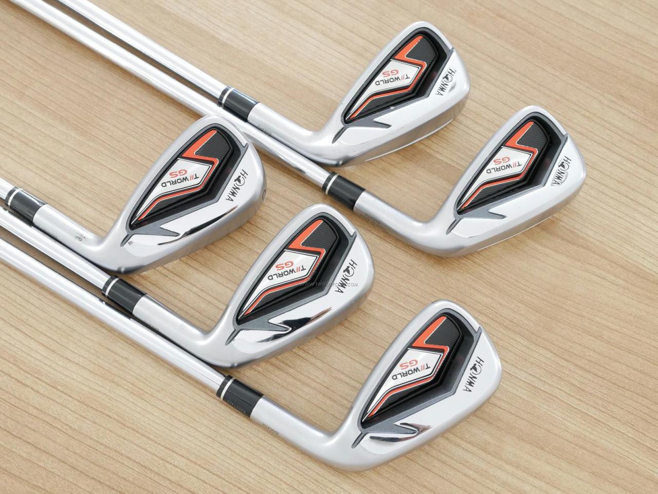 Iron set : Honma : ชุดเหล็ก Honma Tour World GS (ออกปี 2021 ใบใหญ่ ตีง่าย ไกล) มีเหล็ก 6-10 (5 ชิ้น) ก้านเหล็ก NS Pro Zelos Flex S