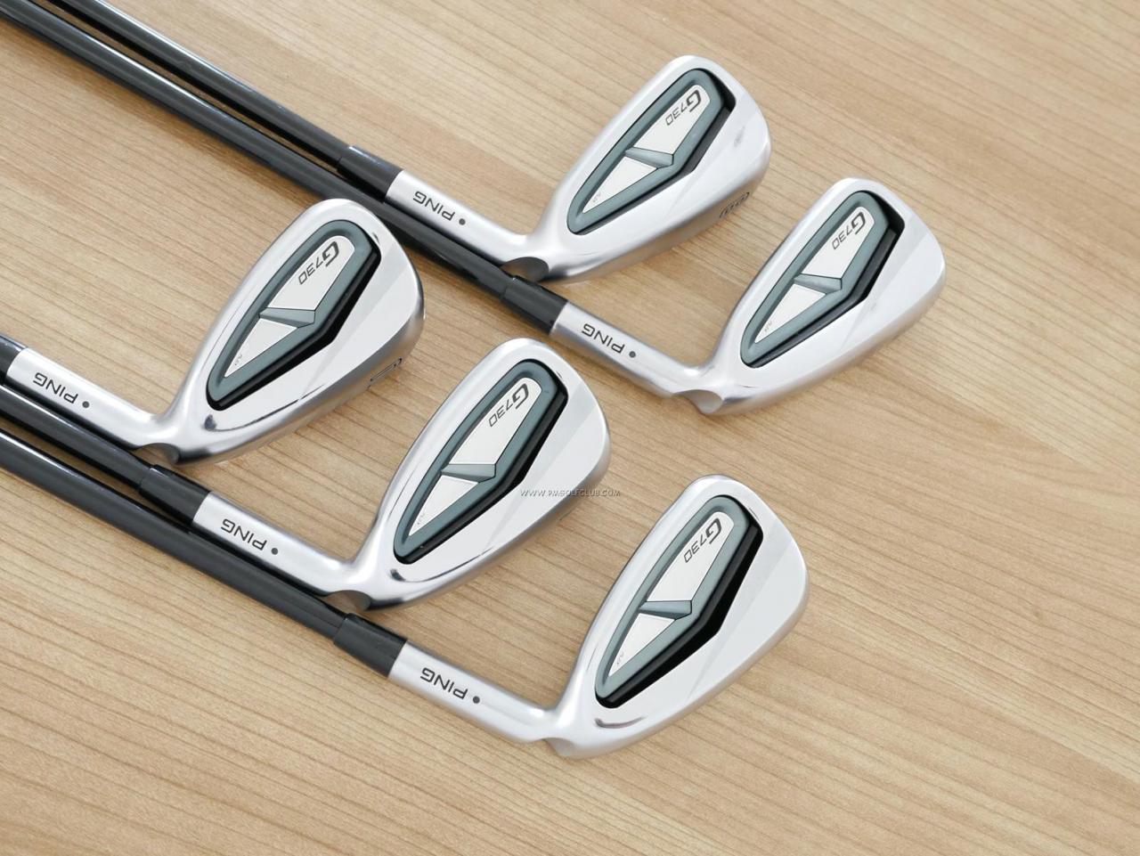 Iron set : Ping : ชุดเหล็ก Ping G730 (รุ่นล่าสุด ปี 2024 Japan Spec. ใบใหญ่ ง่ายที่สุด ไกลที่สุดของ Ping) มีเหล็ก 7-Pw,Aw (5 ชิ้น) ก้านกราไฟต์ Ping ALTA J CB Flex R