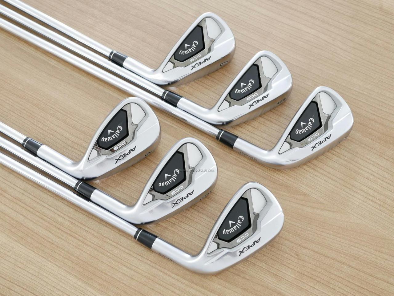 Iron set : Callaway : ชุดเหล็ก Callaway APEX DCB Forged (ปี 2022) มีเหล็ก 5-Pw (6 ชิ้น) ก้านเหล็ก NS Pro ZELOS 7 Flex R