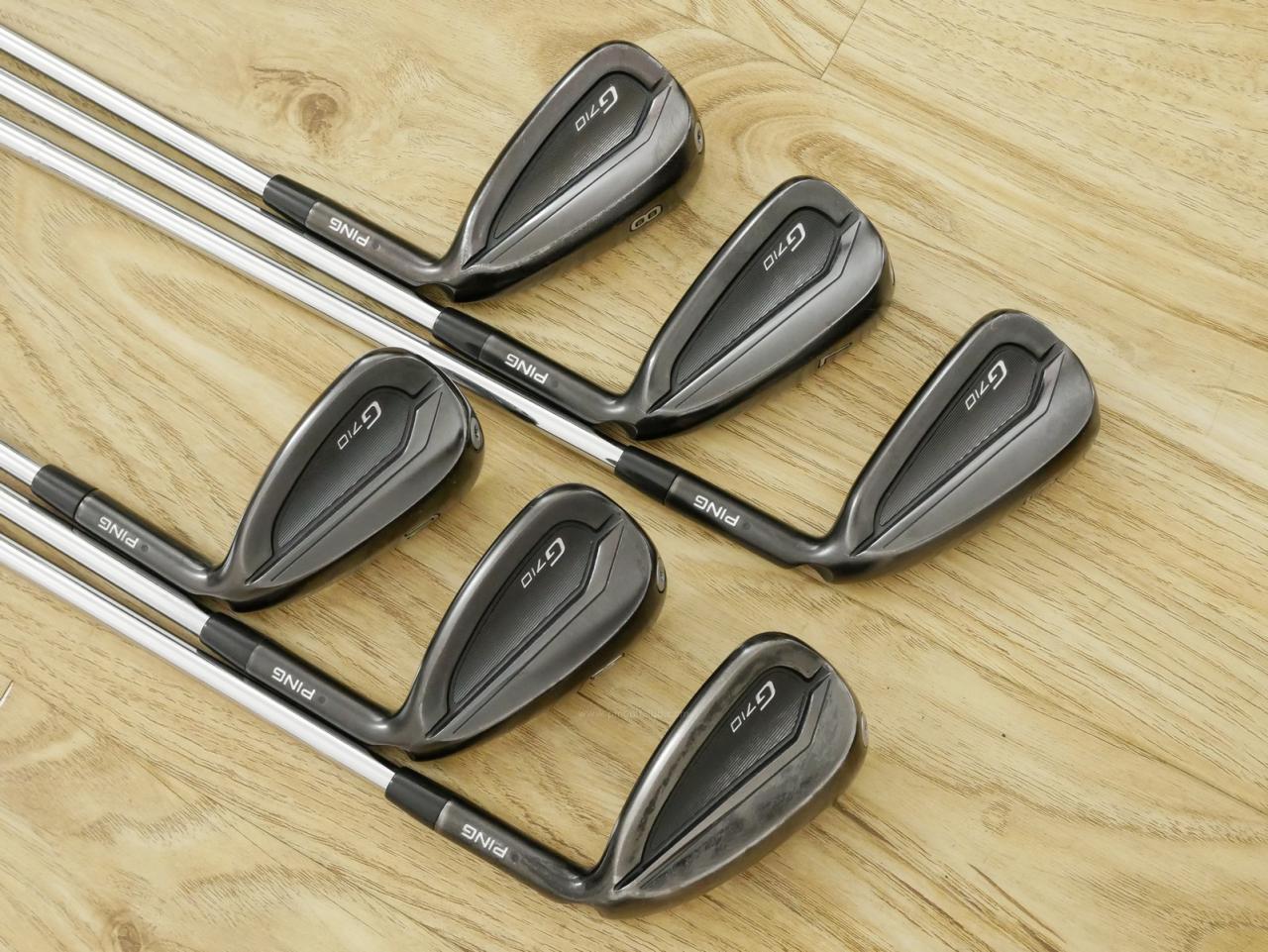 Iron set : Ping : ชุดเหล็ก Ping G710 (รุ่นปี 2021 Japan Spec. ใบใหญ่ ง่ายที่สุด ไกลที่สุดของ Ping) มีเหล็ก 6-Pw,Aw (6 ชิ้น) ก้านเหล็ก NS Pro Zelos 6 Flex R