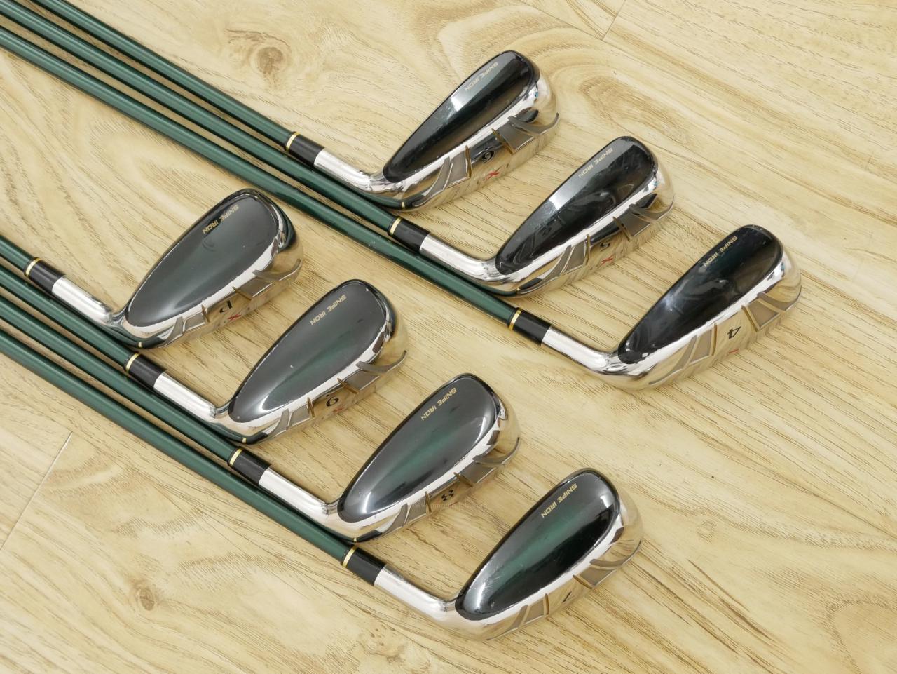 Iron set : Katana : ชุดเหล็กกระเทย Katana Snipe Iron LX-9 มีเหล็ก 4-Pw (7 ชิ้น) ก้านกราไฟต์ Flex R