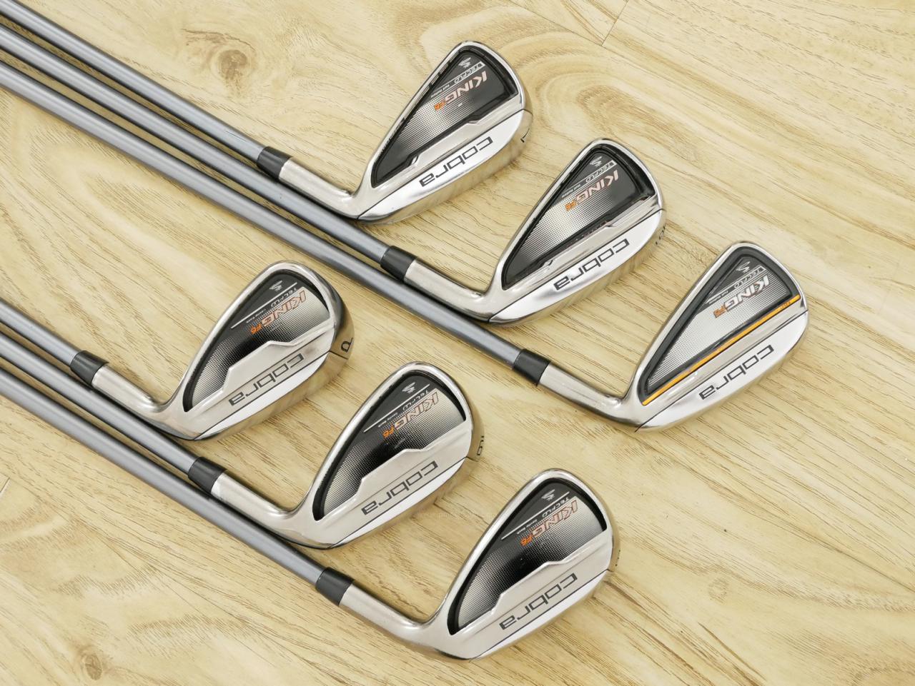 Iron set : Other Brand : ชุดเหล็ก Cobra King F6 มีเหล็ก 5-Pw (6 ชิ้น) ก้านกราไฟต์ Flex S