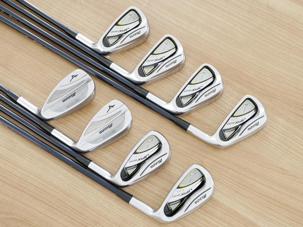 Iron set : Mizuno : ชุดเหล็ก Mizuno JPX 800 XD Forged มีเหล็ก 5-Pw,Aw,Sw (8 ชิ้น) ก้านกราไฟต์ Flex R