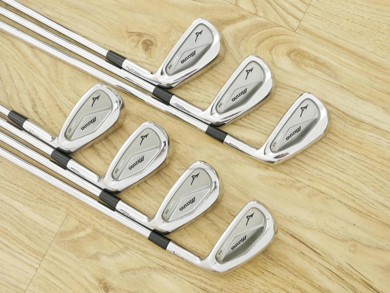 Iron set : Mizuno : ชุดเหล็ก Mizuno MP-53 (Forged) มีเหล็ก 4-Pw (7 ชิ้น) ก้านเหล็ก NS Pro 950 Flex R