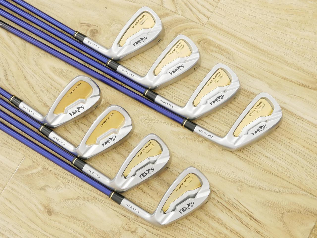 Iron set : Honma : **ก้าน 3 ดาว** ชุดเหล็ก Honma Tour World TW737P (ปี 2018) มีเหล็ก 5-11,Sw (8 ชิ้น) ก้าน ARMRQ ∞ (53) Flex R (3 ดาว)