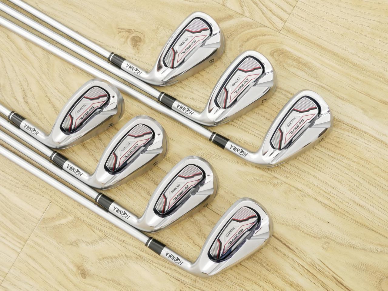 Iron set : Honma : ชุดเหล็ก Honma Bezeal 535 (ปี 2019 รุ่นนี้ใบใหญ่ที่สุดของ Honma) มีเหล็ก 6-11,Aw (7 ชิ้น) ก้านกราไฟต์ Honma Vizard 48 Flex R