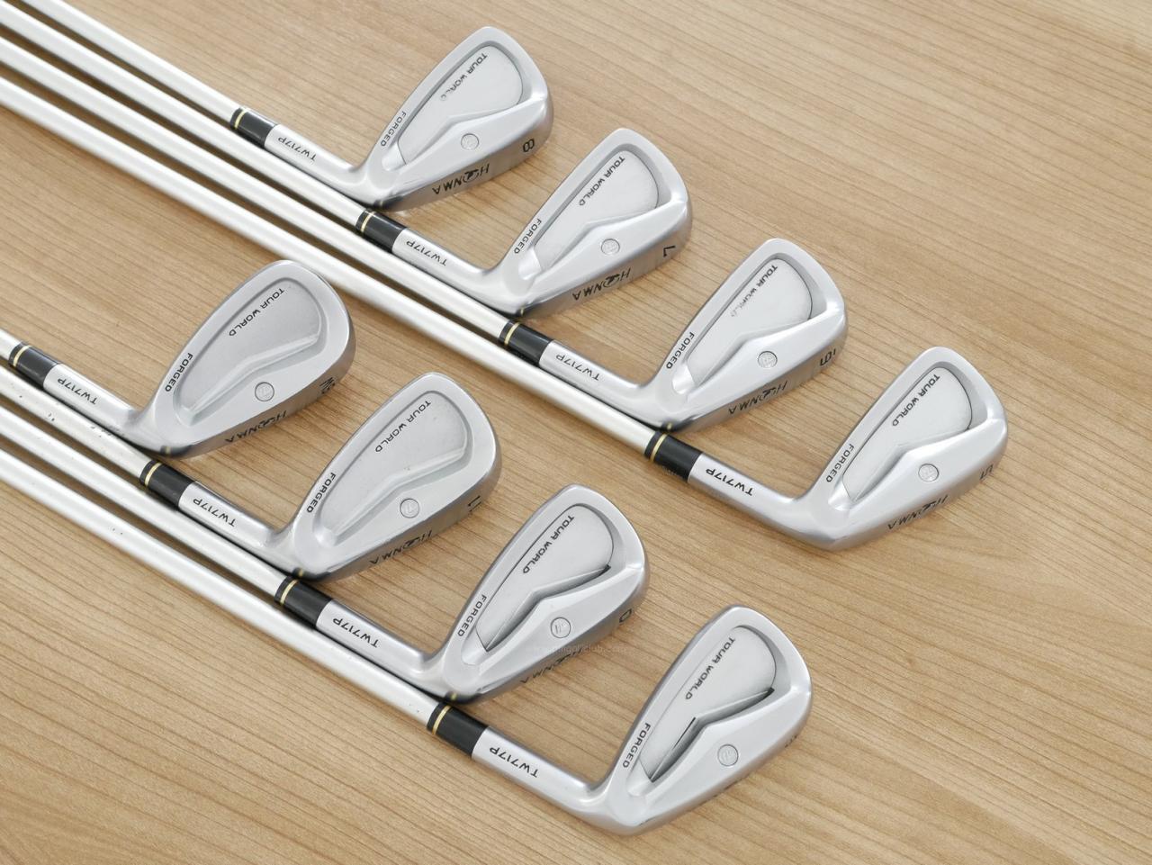 Iron set : Honma : ชุดเหล็ก Honma Tour World TW717P (Forged) มีเหล็ก 5-11,Sw (8 ชิ้น) ก้านกราไฟต์ Honma Vizard I550 Flex R