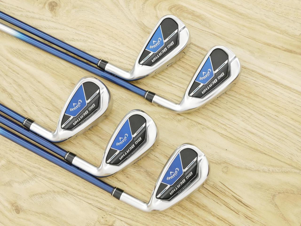 Iron set : Callaway : ชุดเหล็ก Callaway Big Bertha B21 (ออกปี 2021 ตีง่ายที่สุดของ Callaway) มีเหล็ก 6-Pw (5 ชิ้น) ก้านกราไฟต์  Speeder Evolution Flex R