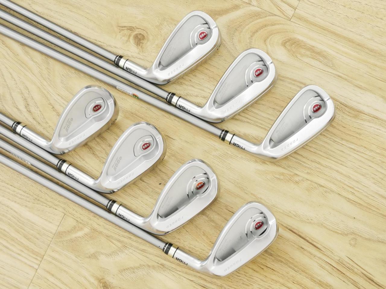 Iron set : PRGR : ชุดเหล็ก PRGR Egg PF Forged (รุ่นปี 2019 ตีง่ายและไกลมากๆ โกงสุดๆ) มีเหล็ก 7-Pw,Aw,As,Sw (7 ชิ้น) ก้านกราไฟต์ M-40 Flex SR