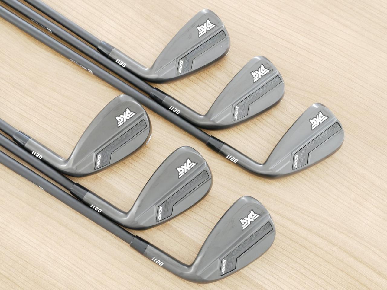 Iron set : PXG : ชุดเหล็ก PXG 0211 XCOR 2 Xtreme Dark (รุ่นปี 2023 หน้าเด้ง ตีไกลมากๆ) มีเหล็ก 5-Pw (6 ชิ้น) ก้านกราไฟต์ Mitsubishi MMT 80 Flex S