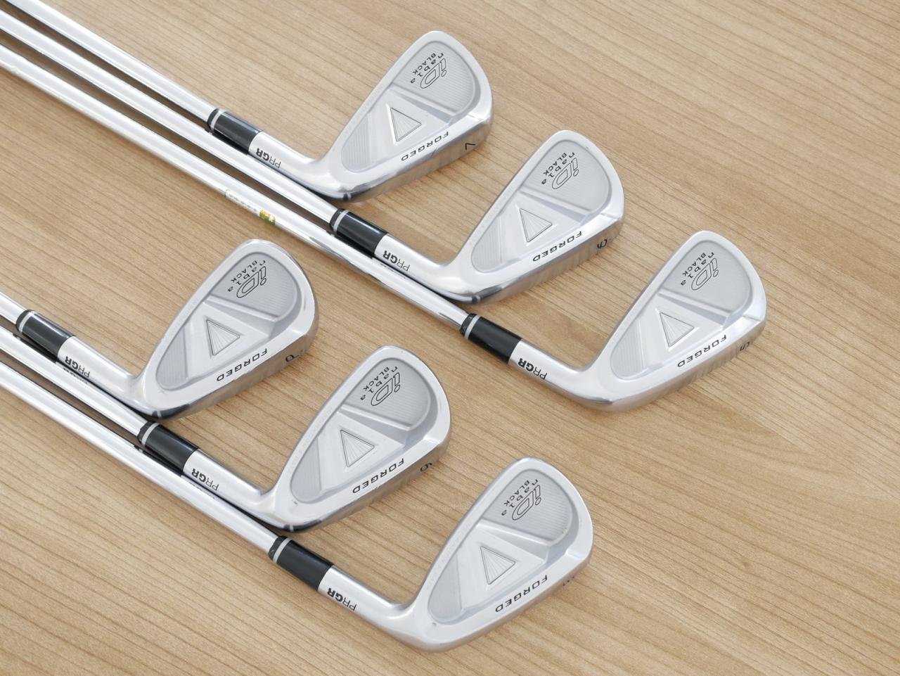 Iron set : PRGR : ชุดเหล็ก PRGR ID Nabla Black (Forged) มีเหล็ก 5-Pw (6 ชิ้น) ก้านเหล็ก SSIII 95 กรัม Flex S (M-43)