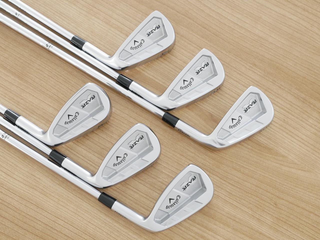 Iron set : Callaway : ชุดเหล็ก Callaway RAZR X Forged มีเหล็ก 5-Pw (6 ชิ้น) ก้านเหล็ก Memphis 10 Flex SR