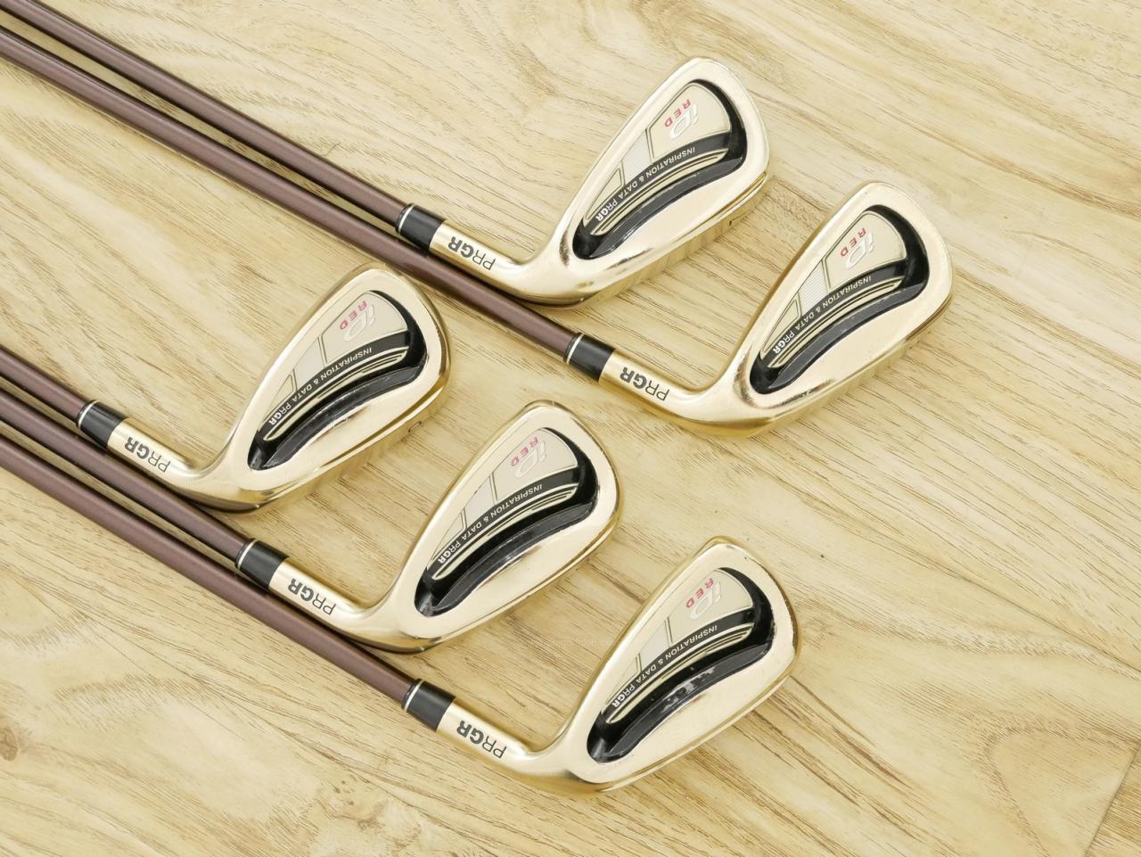 Iron set : PRGR : ชุดเหล็ก PRGR ID Red (ตีง่าย ไกล) มีเหล็ก 6-Pw (5 ชิ้น) ก้านกราไฟต์ M-37 Flex R