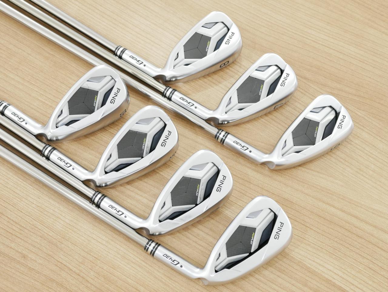 Iron set : Ping : ชุดเหล็ก Ping G430 (ออกปี 2023 Japan Spec. ใบใหญ่ ง่าย ไกล) มีเหล็ก 6-W,45,50 (7 ชิ้น) ก้านกราไฟต์ Ping Tour 2.0 85 Flex S