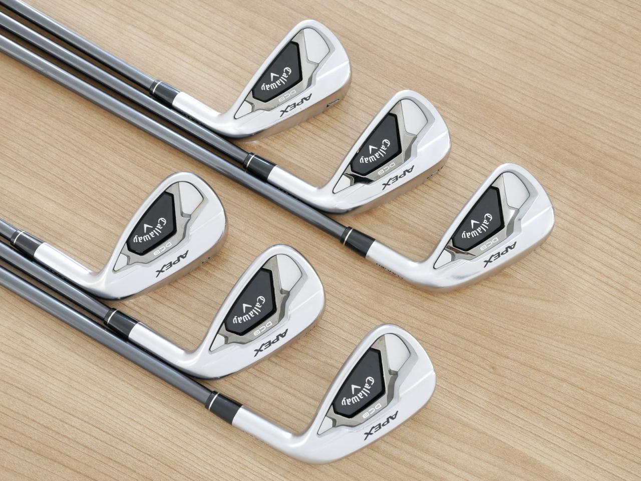 Iron set : Callaway : ชุดเหล็ก Callaway APEX DCB Forged (ปี 2022) มีเหล็ก 5-Pw (6 ชิ้น) ก้านกราไฟต์ Mitsubishi Diamana 55 Flex R