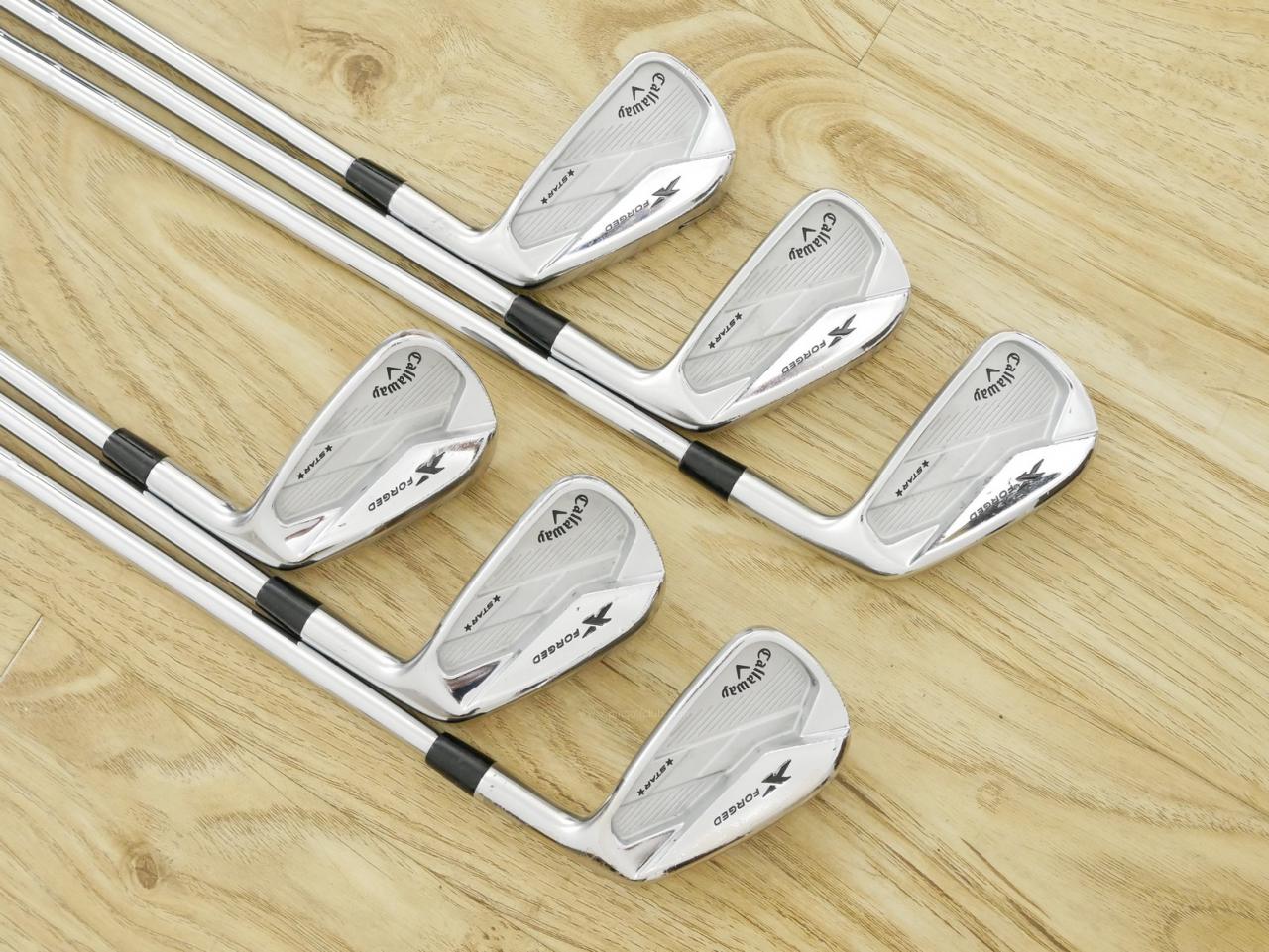 Iron set : Callaway : ชุดเหล็ก Callaway X Forged Star (ปี 2020) มีเหล็ก 5-Pw (6 ชิ้น) ก้านเหล็ก NS Pro Modus 105 Flex S