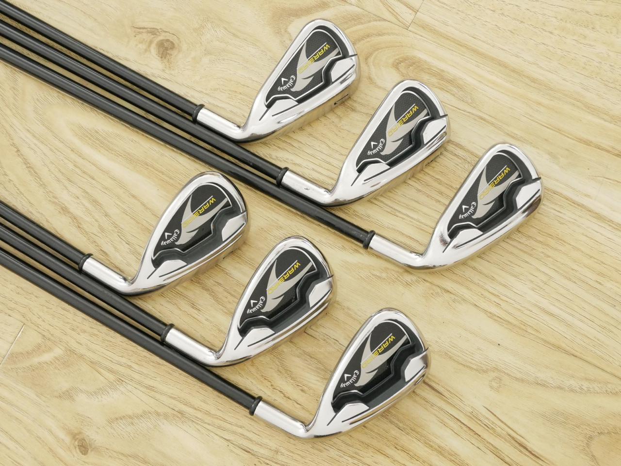 Iron set : Callaway : ชุดเหล็ก Callaway Warbird มีเหล็ก 5-Pw (6 ชิ้น) ก้านกราไฟต์ Flex R