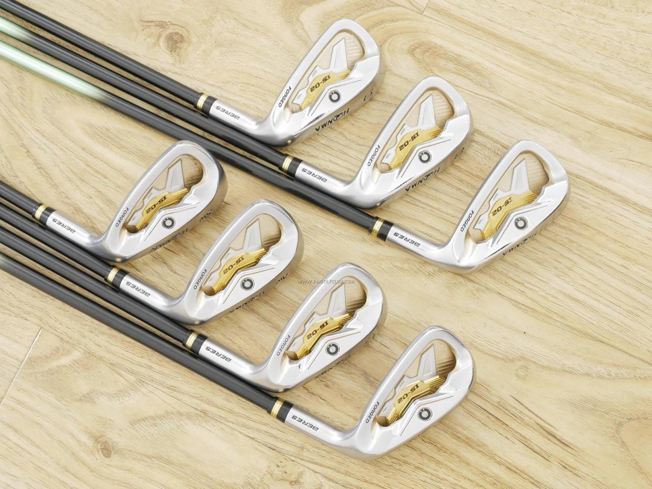 Iron set : Honma : ชุดเหล็ก Honma Beres IS-02 (หน้าเด้ง Forged) มีเหล็ก 7-11,Aw,Sw (7 ชิ้น เทียบเท่า 6-Pw,Aw,Sw) ก้าน ARMRQ 6 (45) Flex R (2 ดาว)