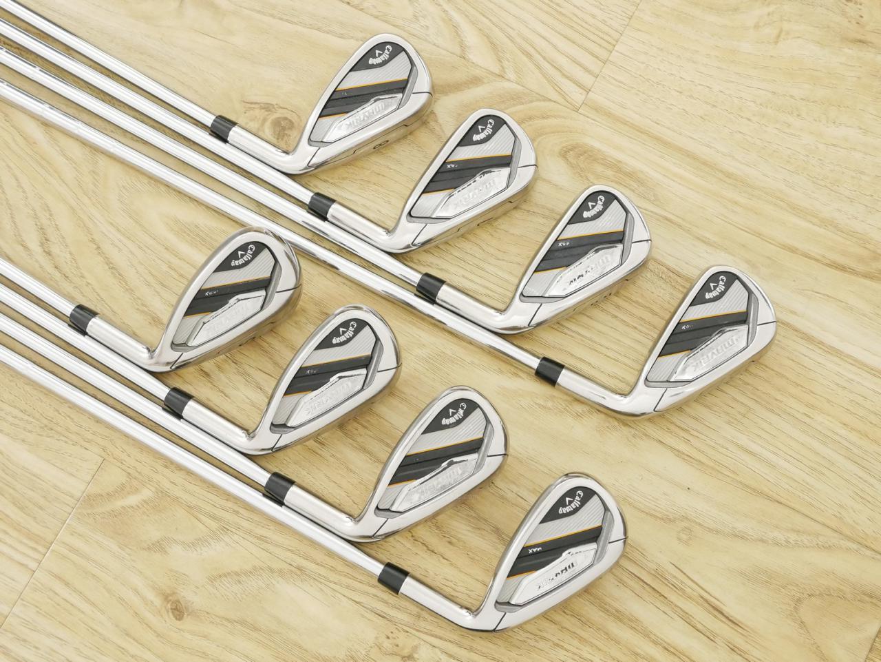 Iron set : Callaway : ชุดเหล็ก Callaway Mavrik MAX (ออกปี 2020 ตีง่าย ไกลมากๆ) มีเหล็ก 5-Pw,Aw,Sw (8 ชิ้น) ก้านเหล็ก NS Pro Zelos 7 Flex S