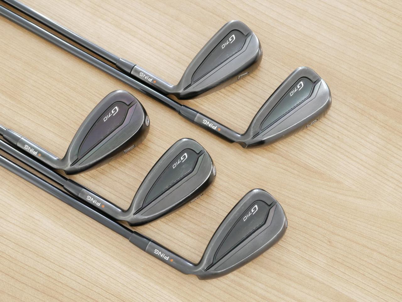 Iron set : Ping : ชุดเหล็ก Ping G710 (ปี 2021 Japan Spec. ใบใหญ่ ง่ายที่สุด ไกลที่สุดของ Ping) มีเหล็ก 6-Pw (5 ชิ้น) ก้านกราไฟต์ Ping ALTA Distanza 40 Flex R