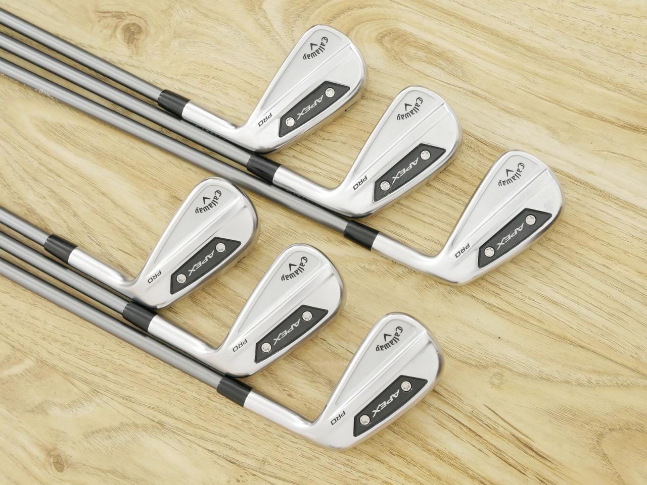 Iron set : Callaway : ชุดเหล็ก Callaway APEX Pro Forged (รุ่นล่าสุด ปี 2024) มีเหล็ก 5-Pw (6 ชิ้น) ก้านกราไฟต์ Fujikura MC 80 Flex S