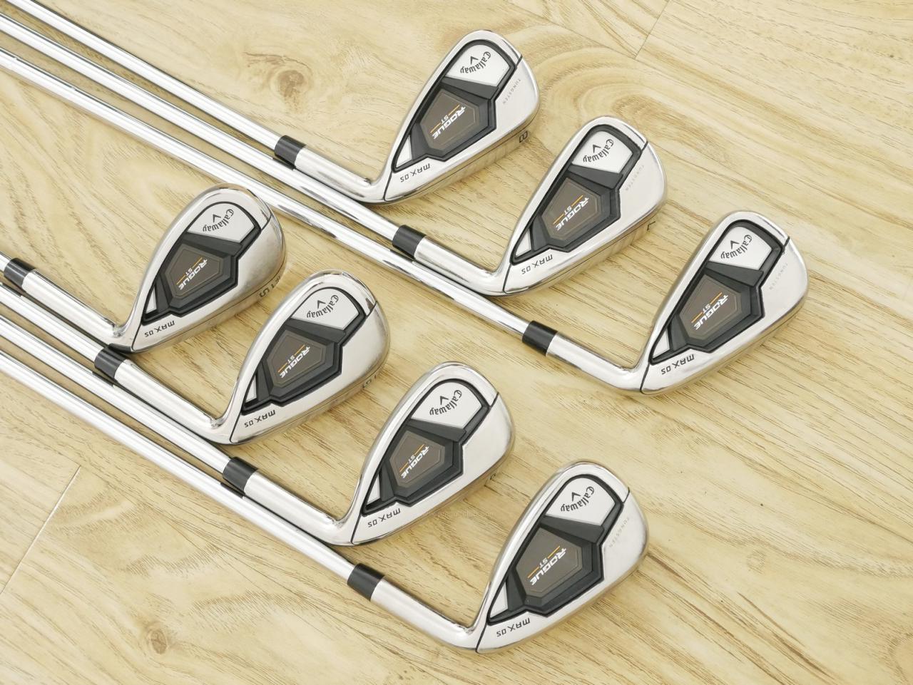 Iron set : Callaway : ชุดเหล็ก Callaway Rogue ST Max OS (ออกปี 2022 ตีง่ายสุดๆ ไกลสุดๆ) มีเหล็ก 6-Pw,Gw,Sw (7 ชิ้น) ก้านเหล็ก Dynamic Gold 95 S200