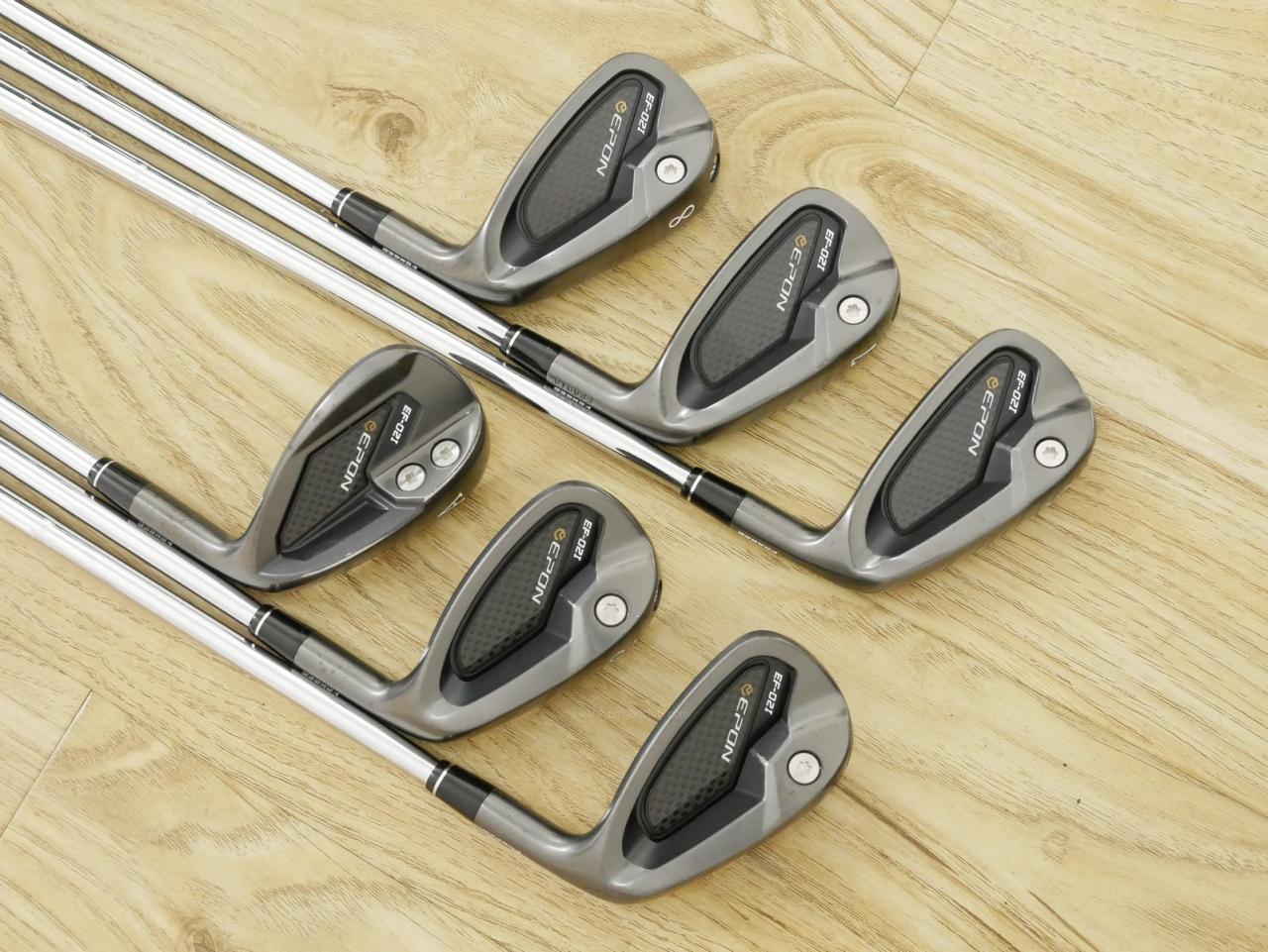 Iron set : Epon : ชุดเหล็ก EPON EF-02I Forged (ออกปี 2022 ใบใหญ่ ตีง่าย ไกล) มีเหล็ก 6-Pw,Aw (6 ชิ้น) ก้านเหล็ก NS Pro 950 NEO Flex S