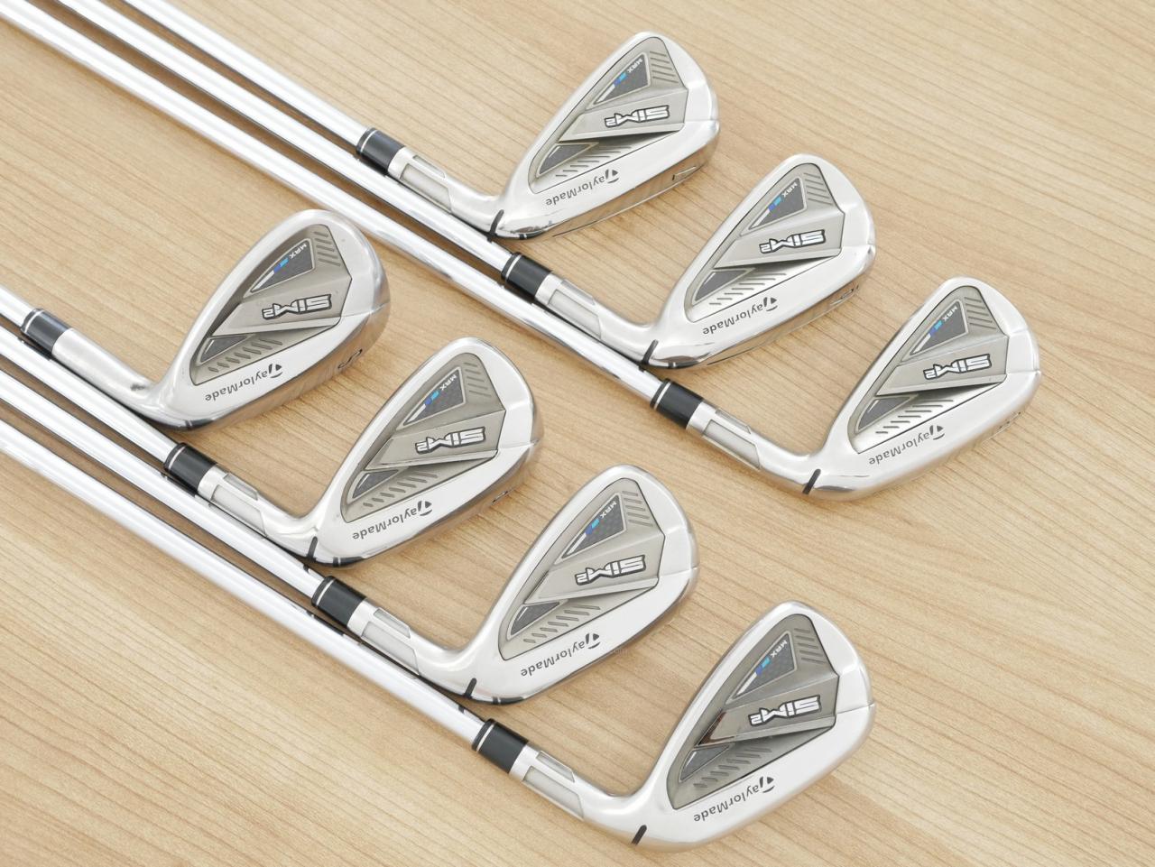 Iron set : Taylormade : ชุดเหล็ก Taylormade SIM 2 MAX (ออกปี 2021 Japan Spec.) มีเหล็ก 5-Pw,Sw (7 ชิ้น) ก้านเหล็ก KBS Max MT 85 Flex R