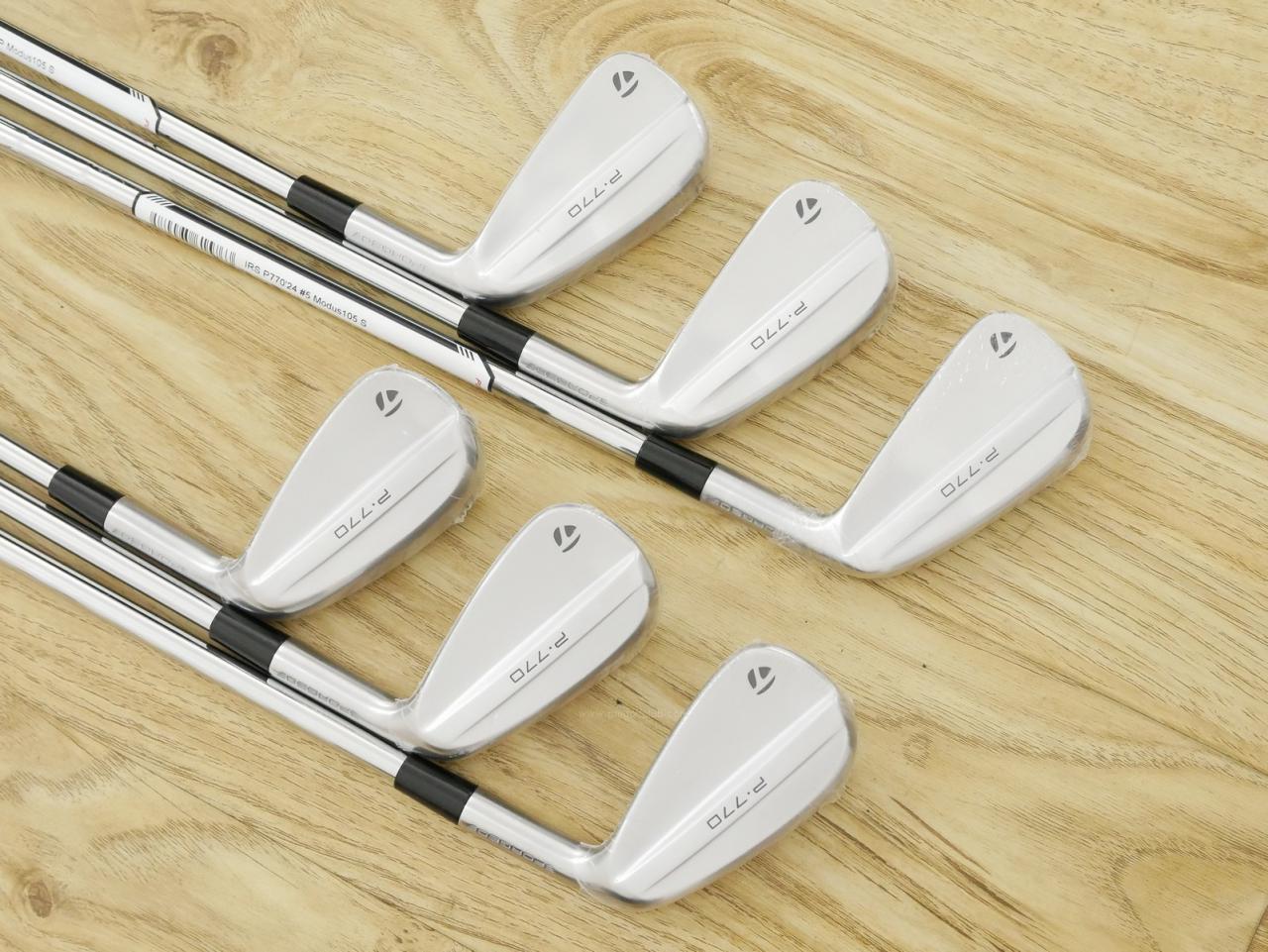 Iron set : Taylormade : **ของใหม่ ยังไม่แกะพลาสติก**ชุดเหล็ก Taylormade P770 Forged (รุ่นล่าสุด ออกปี 2024 นุ่ม แน่น) มีเหล็ก 5-Pw (6 ชิ้น) ก้านเหล็ก NS Pro Modus 105 Flex S