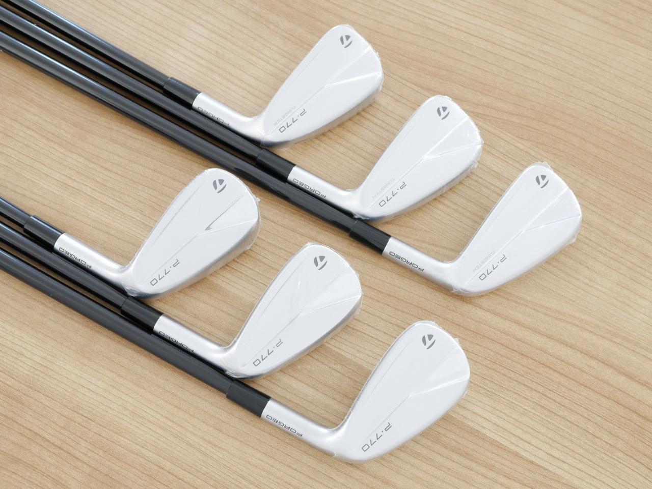 Iron set : Taylormade : **ของใหม่ ยังไม่แกะพลาสติก** ชุดเหล็ก Taylormade P770 Forged (รุ่นล่าสุด ปี 2023 นุ่ม แน่น)  มีเหล็ก 5-Pw (6 ชิ้น) ก้านกราไฟต์ Mitsubishi Diamana Thump i95 Flex S