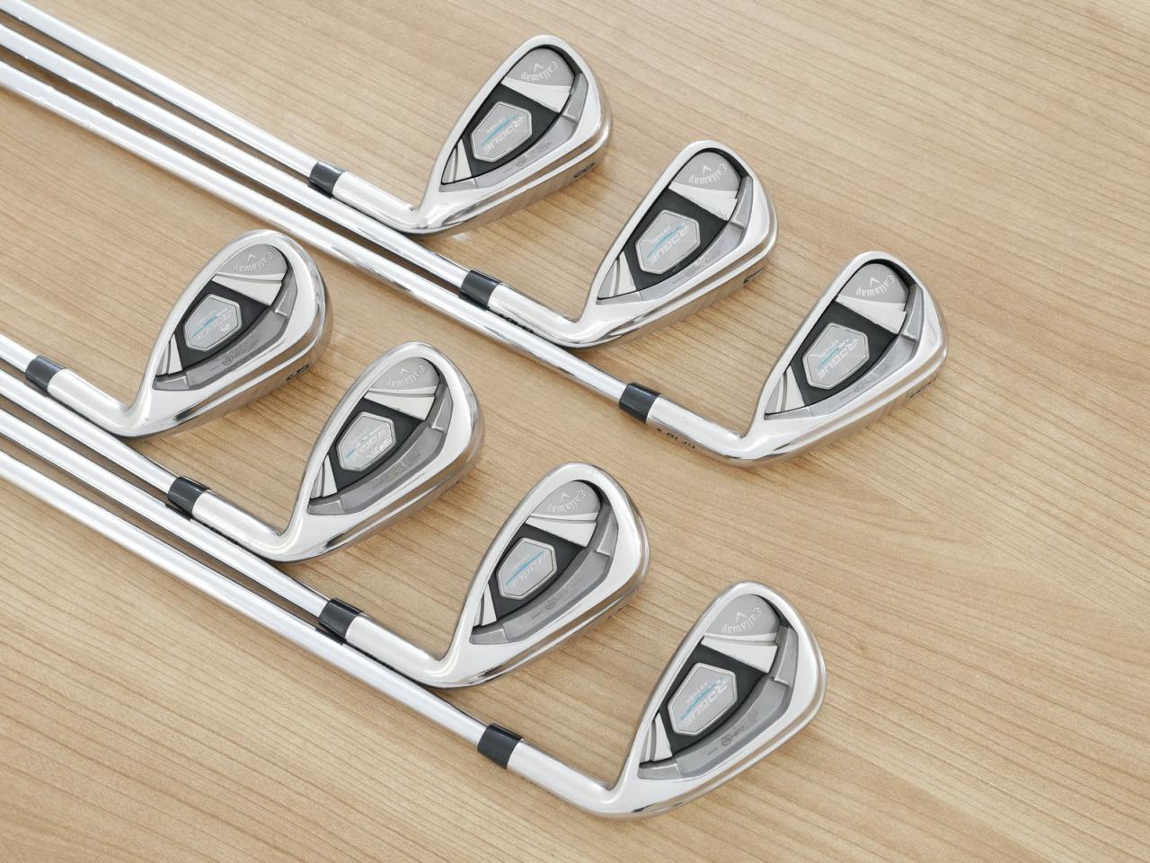 Iron set : Callaway : ชุดเหล็ก Callaway Rogue Star CF18 (ออกปี 2018 ตีง่าย ไกลมากๆ) มีเหล็ก 6-Pw,Aw,Gw (7 ชิ้น) ก้านเหล็ก NS Pro ZELOS 7 Flex S