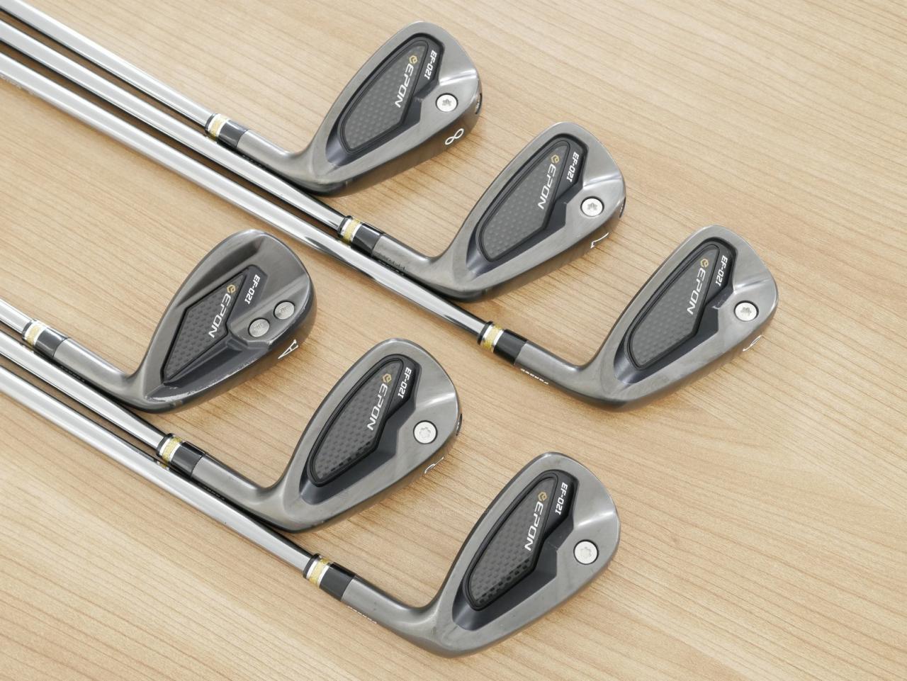 Iron set : Epon : ชุดเหล็ก EPON EF-02I Forged (ออกปี 2022 ใบใหญ่ ตีง่าย ไกล) มีเหล็ก 6-Pw,Aw (6 ชิ้น) สุดยอดก้าน Fujikura Diamond Speeder 10 Flex S