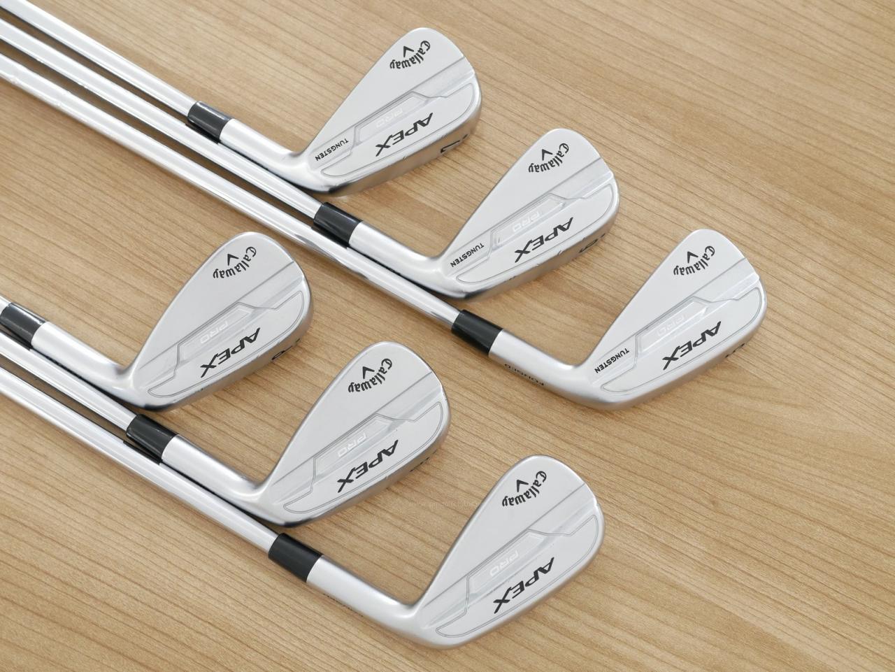 Iron set : Callaway : ชุดเหล็ก Callaway APEX Pro Forged (ออกปี 2022) มีเหล็ก 5-Pw (6 ชิ้น) ก้านเหล็ก NS Pro Modus 105 Flex S