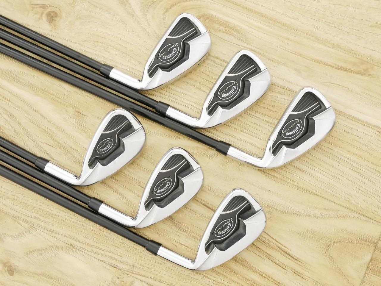 Iron set : Callaway : ชุดเหล็ก Callaway Collection (ตีง่าย ไกล) มีเหล็ก 5-Pw (6 ชิ้น) ก้านกราไฟต์ Flex R