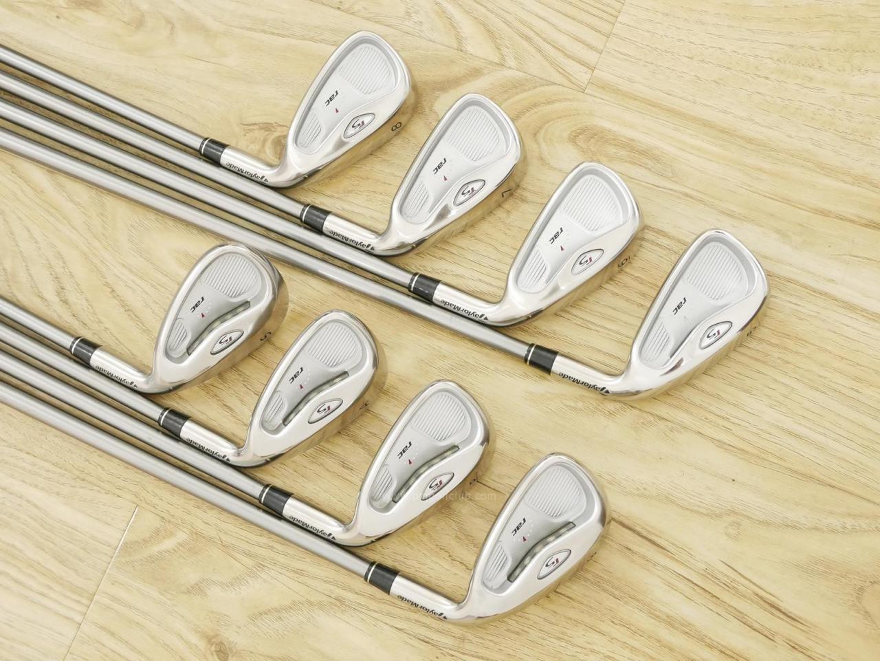 Iron set : Taylormade : ชุดเหล็ก Taylormade RAC r5 มีเหล็ก 5-Pw,Aw,Sw (8 ชิ้น) ก้านกราไฟต์ Flex R