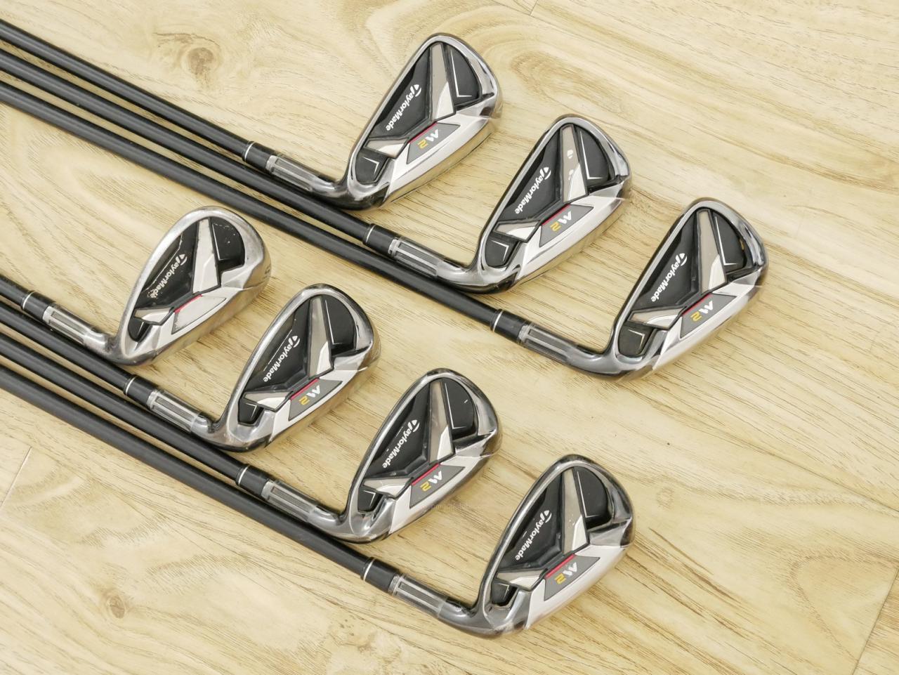 Iron set : Taylormade : ชุดเหล็ก Taylormade M2 มีเหล็ก 5-Pw,Sw (7 ชิ้น) ก้านกราไฟต์ 65 Flex R