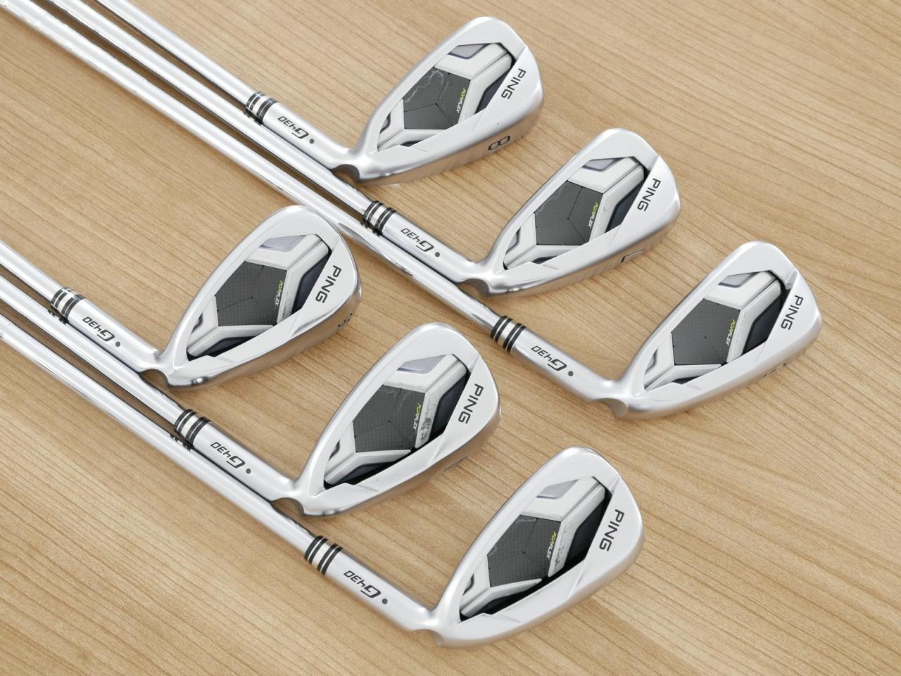 Iron set : Ping : ชุดเหล็ก Ping G430 (ออกปี 2023 Japan Spec. ใบใหญ่ ง่าย ไกล) มีเหล็ก 6-W,45 (6 ชิ้น) ก้านเหล็ก NS Pro 850 NEO Flex S