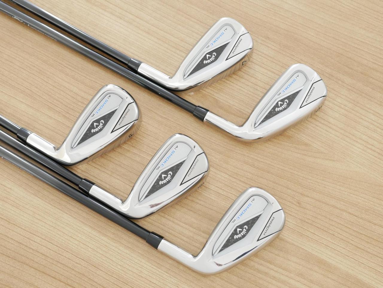 Iron set : Callaway : ชุดเหล็ก Callaway Paradym Ai Smoke HL (ออกปี 2024 ตีง่ายมาก ไกล Japan Spec.) มีเหล็ก 6-Pw (5 ชิ้น) ก้านกราไฟต์ Mitsubishi TENSEI 50 Flex R